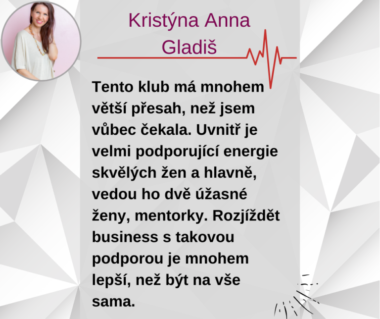 Kristýna Anna Gladiš reference